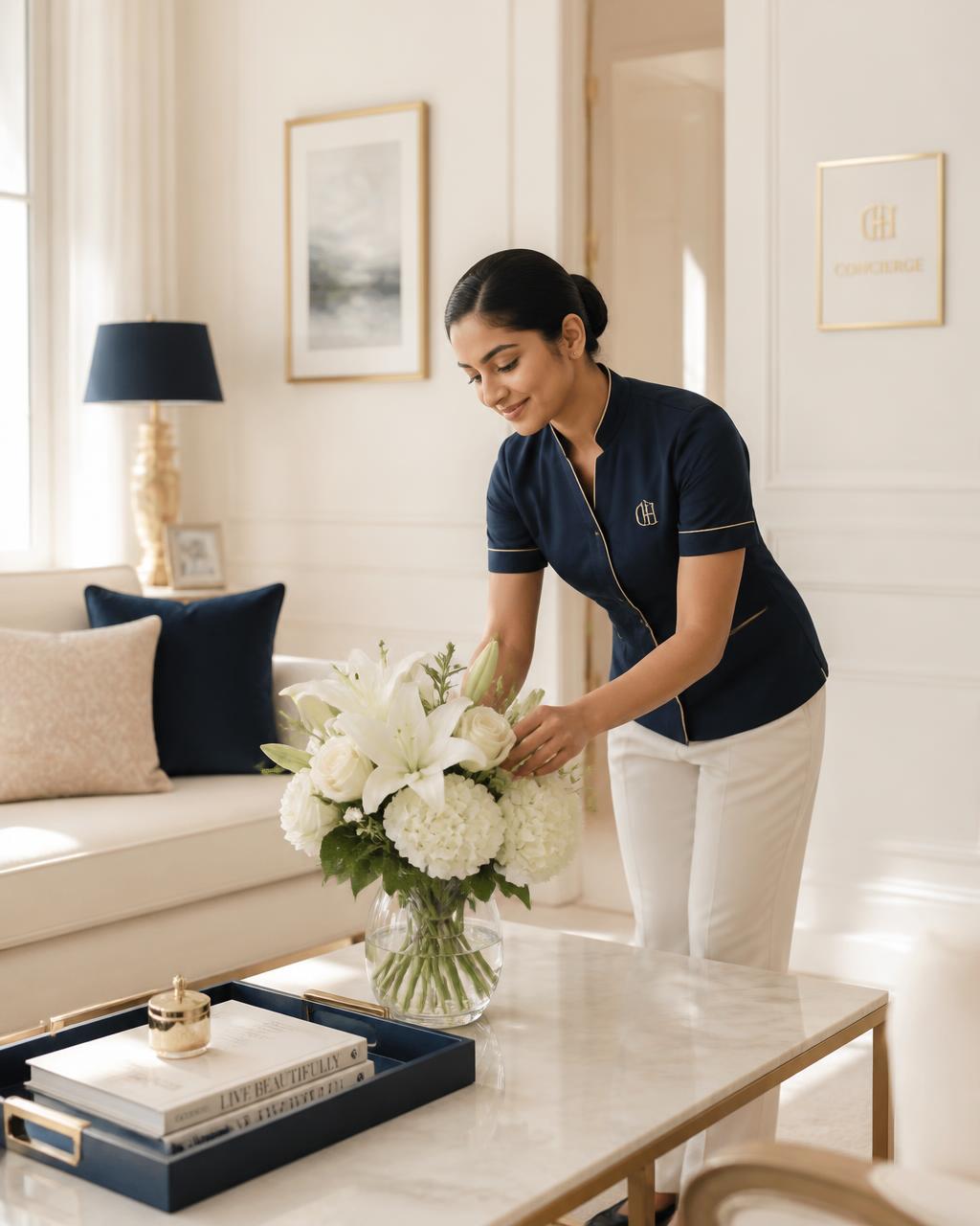 A household welcoming a Pekerly professional at home